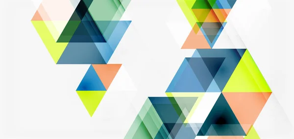 Fondo abstracto geométrico, formas de triángulo de mosaico y hexágono. Plantilla de diseño abstracto de moda para presentación de negocios o tecnología, póster de Internet o portada de folleto web, papel pintado — Vector de stock