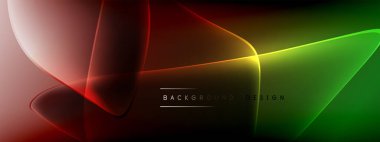 Vektör soyut arkaplan - sıvı kabarcıklar, gölgeler ve ışık efektleri ile sıvı gradyan şekiller. Metin için parlak tasarım şablonu