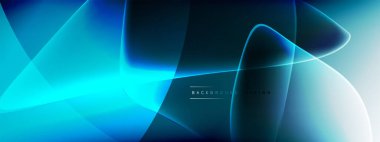 Vektör soyut arkaplan - sıvı kabarcıklar, gölgeler ve ışık efektleri ile sıvı gradyan şekiller. Metin için parlak tasarım şablonu