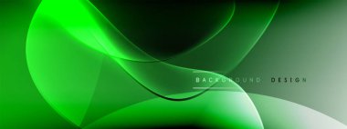 Vektör soyut arkaplan - sıvı kabarcıklar, gölgeler ve ışık efektleri ile sıvı gradyan şekiller. Metin için parlak tasarım şablonu