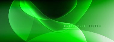 Vektör soyut arkaplan - sıvı kabarcıklar, gölgeler ve ışık efektleri ile sıvı gradyan şekiller. Metin için parlak tasarım şablonu