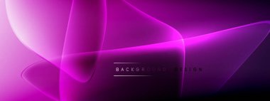 Vektör soyut arkaplan - sıvı kabarcıklar, gölgeler ve ışık efektleri ile sıvı gradyan şekiller. Metin için parlak tasarım şablonu