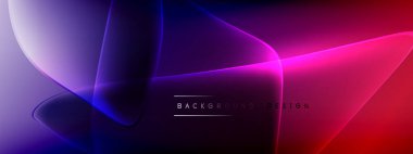 Vektör soyut arkaplan - sıvı kabarcıklar, gölgeler ve ışık efektleri ile sıvı gradyan şekiller. Metin için parlak tasarım şablonu