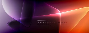 Vektör soyut arkaplan - sıvı kabarcıklar, gölgeler ve ışık efektleri ile sıvı gradyan şekiller. Metin için parlak tasarım şablonu