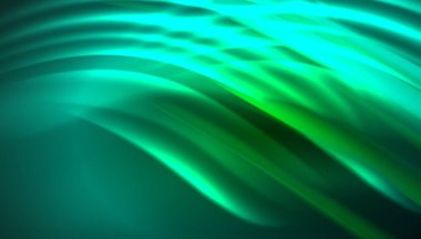 Akışkan dalga çizgileri arka plan. İş veya teknoloji sunumu, İnternet posteri veya web broşürü kapağı, duvar kağıdı için modaya uygun soyut düzen şablonu