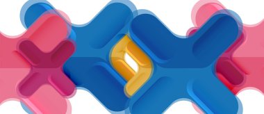 Parlak renkli plastik stil çapraz kompozisyonu, x şekli tasarımı, tekno geometrik modern soyut arkaplan. Moda soyut yerleşim şablonu