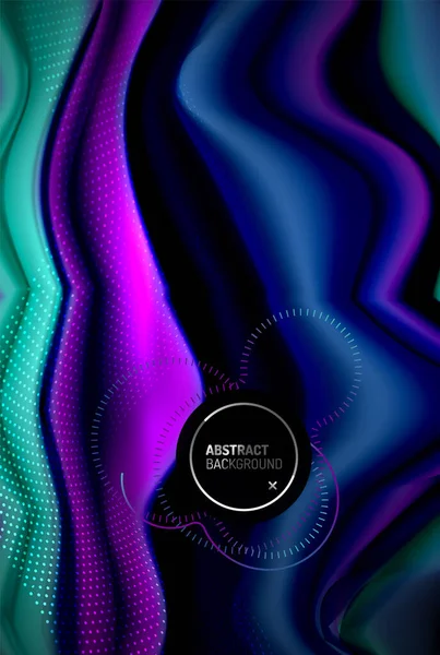 ( 영어 ) Liquid gradients abstract background, color wave patterster design for Wallpaper, Banner, Background, Card, Book Illustration, landing page — 스톡 벡터