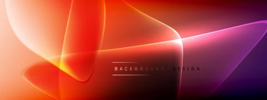 Vektör soyut arkaplan - sıvı kabarcıklar, gölgeler ve ışık efektleri ile sıvı gradyan şekiller. Metin için parlak tasarım şablonu