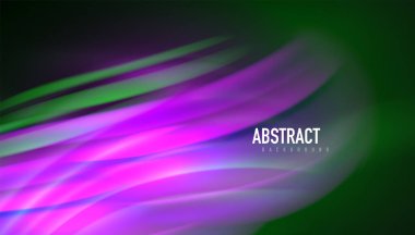 Akışkan dalga çizgileri arka plan. İş veya teknoloji sunumu, İnternet posteri veya web broşürü kapağı, duvar kağıdı için modaya uygun soyut düzen şablonu