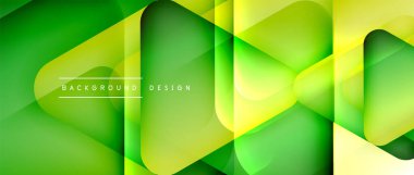 Üçgen geometrik soyut arkaplanı şekillendirir. Üç boyutlu gölge efektleri ve sıvı eğimleri. Metin mesajınız için modern üstüste bindirme formları duvar kağıdı