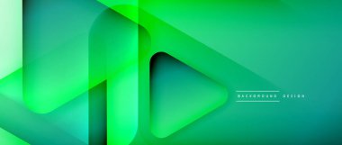 Üçgen geometrik soyut arkaplanı şekillendirir. Üç boyutlu gölge efektleri ve sıvı eğimleri. Metin mesajınız için modern üstüste bindirme formları duvar kağıdı