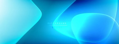 Vektör soyut arkaplan - sıvı kabarcıklar, gölgeler ve ışık efektleri ile sıvı gradyan şekiller. Metin için parlak tasarım şablonu