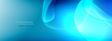 Vektör soyut arkaplan - sıvı kabarcıklar, gölgeler ve ışık efektleri ile sıvı gradyan şekiller. Metin için parlak tasarım şablonu