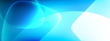 Vektör soyut arkaplan - sıvı kabarcıklar, gölgeler ve ışık efektleri ile sıvı gradyan şekiller. Metin için parlak tasarım şablonu