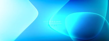 Vektör soyut arkaplan - sıvı kabarcıklar, gölgeler ve ışık efektleri ile sıvı gradyan şekiller. Metin için parlak tasarım şablonu