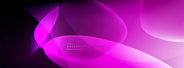 Vektör soyut arkaplan - sıvı kabarcıklar, gölgeler ve ışık efektleri ile sıvı gradyan şekiller. Metin için parlak tasarım şablonu