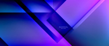 Kare şekiller bileşimi, akışkan geometrik soyut arkaplan. 3B gölge efektleri, modern tasarım şablonu