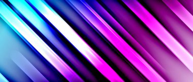 Parlak neon çizgileri soyut arkaplan