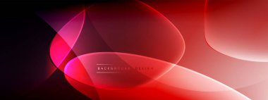 Vektör soyut arkaplan - sıvı kabarcıklar, gölgeler ve ışık efektleri ile sıvı gradyan şekiller. Metin için parlak tasarım şablonu