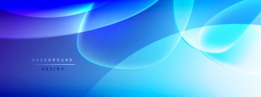 Vektör soyut arkaplan - sıvı kabarcıklar, gölgeler ve ışık efektleri ile sıvı gradyan şekiller. Metin için parlak tasarım şablonu