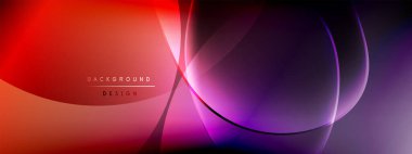 Vektör soyut arkaplan - sıvı kabarcıklar, gölgeler ve ışık efektleri ile sıvı gradyan şekiller. Metin için parlak tasarım şablonu