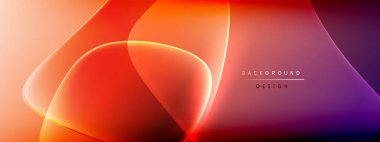 Vektör soyut arkaplan - sıvı kabarcıklar, gölgeler ve ışık efektleri ile sıvı gradyan şekiller. Metin için parlak tasarım şablonu