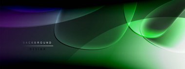 Vektör soyut arkaplan - sıvı kabarcıklar, gölgeler ve ışık efektleri ile sıvı gradyan şekiller. Metin için parlak tasarım şablonu