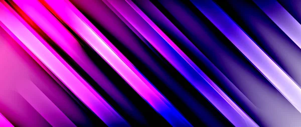 Linhas de néon gradiente brilhante fundo abstrato — Vetor de Stock