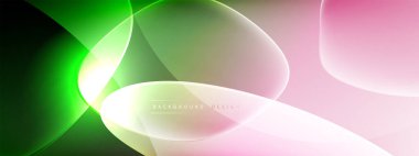 Vektör soyut arkaplan - sıvı kabarcıklar, gölgeler ve ışık efektleri ile sıvı gradyan şekiller. Metin için parlak tasarım şablonu