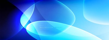 Vektör soyut arkaplan - sıvı kabarcıklar, gölgeler ve ışık efektleri ile sıvı gradyan şekiller. Metin için parlak tasarım şablonu