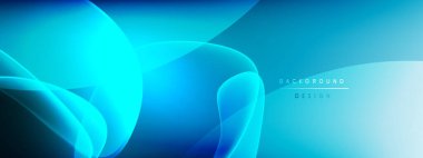 Vektör soyut arkaplan - sıvı kabarcıklar, gölgeler ve ışık efektleri ile sıvı gradyan şekiller. Metin için parlak tasarım şablonu