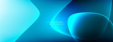 Vektör soyut arkaplan - sıvı kabarcıklar, gölgeler ve ışık efektleri ile sıvı gradyan şekiller. Metin için parlak tasarım şablonu