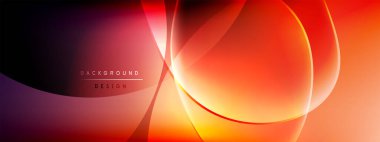 Vektör soyut arkaplan - sıvı kabarcıklar, gölgeler ve ışık efektleri ile sıvı gradyan şekiller. Metin için parlak tasarım şablonu