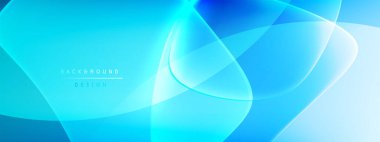 Vektör soyut arkaplan - sıvı kabarcıklar, gölgeler ve ışık efektleri ile sıvı gradyan şekiller. Metin için parlak tasarım şablonu