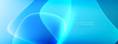 Vektör soyut arkaplan - sıvı kabarcıklar, gölgeler ve ışık efektleri ile sıvı gradyan şekiller. Metin için parlak tasarım şablonu