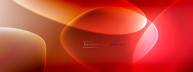 Vektör soyut arkaplan - sıvı kabarcıklar, gölgeler ve ışık efektleri ile sıvı gradyan şekiller. Metin için parlak tasarım şablonu