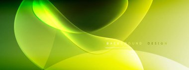 Vektör soyut arkaplan - sıvı kabarcıklar, gölgeler ve ışık efektleri ile sıvı gradyan şekiller. Metin için parlak tasarım şablonu