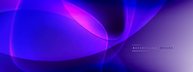 Vektör soyut arkaplan - sıvı kabarcıklar, gölgeler ve ışık efektleri ile sıvı gradyan şekiller. Metin için parlak tasarım şablonu