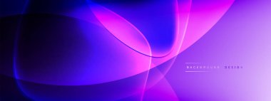 Vektör soyut arkaplan - sıvı kabarcıklar, gölgeler ve ışık efektleri ile sıvı gradyan şekiller. Metin için parlak tasarım şablonu