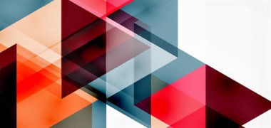 Geometrik soyut arkaplan, mozaik üçgen ve altıgen şekiller. İş veya teknoloji sunumu, İnternet posteri veya web broşürü kapağı, duvar kağıdı için modaya uygun soyut düzen şablonu