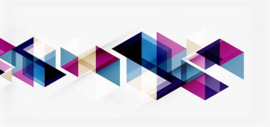 Geometrik soyut arkaplan, mozaik üçgen ve altıgen şekiller. İş veya teknoloji sunumu, İnternet posteri veya web broşürü kapağı, duvar kağıdı için modaya uygun soyut düzen şablonu