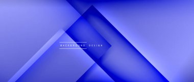 Kare şekiller bileşimi, akışkan geometrik soyut arkaplan. 3B gölge efektleri, modern tasarım şablonu