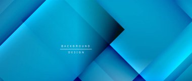 Kare şekiller bileşimi, akışkan geometrik soyut arkaplan. 3B gölge efektleri, modern tasarım şablonu