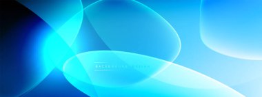 Vektör soyut arkaplan - sıvı kabarcıklar, gölgeler ve ışık efektleri ile sıvı gradyan şekiller. Metin için parlak tasarım şablonu