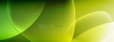 Vektör soyut arkaplan - sıvı kabarcıklar, gölgeler ve ışık efektleri ile sıvı gradyan şekiller. Metin için parlak tasarım şablonu