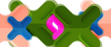 Parlak renkli plastik stil çapraz kompozisyonu, x şekli tasarımı, tekno geometrik modern soyut arkaplan. Moda soyut yerleşim şablonu