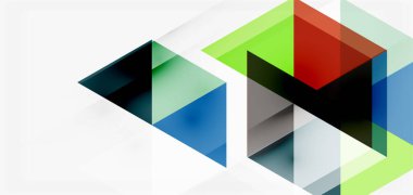Geometrik soyut arkaplan, mozaik üçgen ve altıgen şekiller. İş veya teknoloji sunumu, İnternet posteri veya web broşürü kapağı, duvar kağıdı için modaya uygun soyut düzen şablonu
