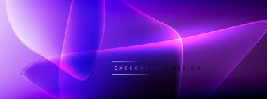 Vektör soyut arkaplan - sıvı kabarcıklar, gölgeler ve ışık efektleri ile sıvı gradyan şekiller. Metin için parlak tasarım şablonu