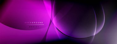 Vektör soyut arkaplan - sıvı kabarcıklar, gölgeler ve ışık efektleri ile sıvı gradyan şekiller. Metin için parlak tasarım şablonu