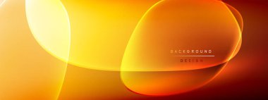 Vektör soyut arkaplan - sıvı kabarcıklar, gölgeler ve ışık efektleri ile sıvı gradyan şekiller. Metin için parlak tasarım şablonu